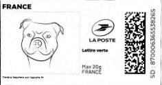 Stamp, Boxer Dog, France,  , Animals (Fauna), Dogs