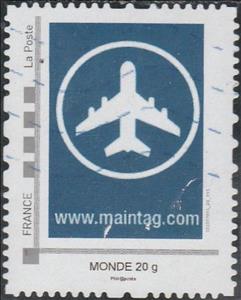 Stamp, Maintag, France,  , Aircraft, Industry