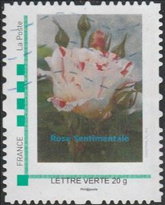 Stamp, Rose Sentimental, France,  , Flowers, Roses