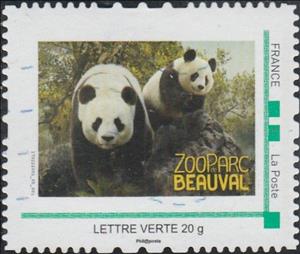 Stamp, Zooparc Beauval Pandas, France,  , Animals (Fauna), Pandas, Zoos