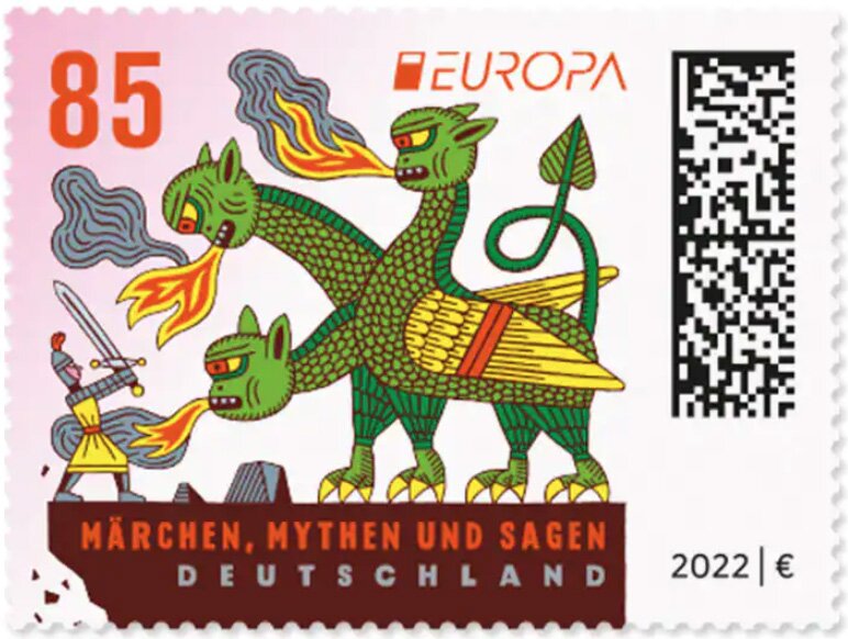 Europa (C.E.P.T.) 2022 - Knight Fighting Dragon