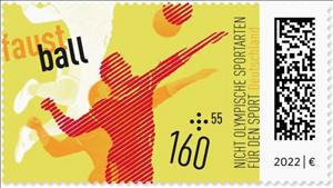 Stamp, Fistball, Germany, Federal Republic,  , Sports