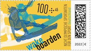 Stamp, Wakeboarding, Germany, Federal Republic,  , Sports