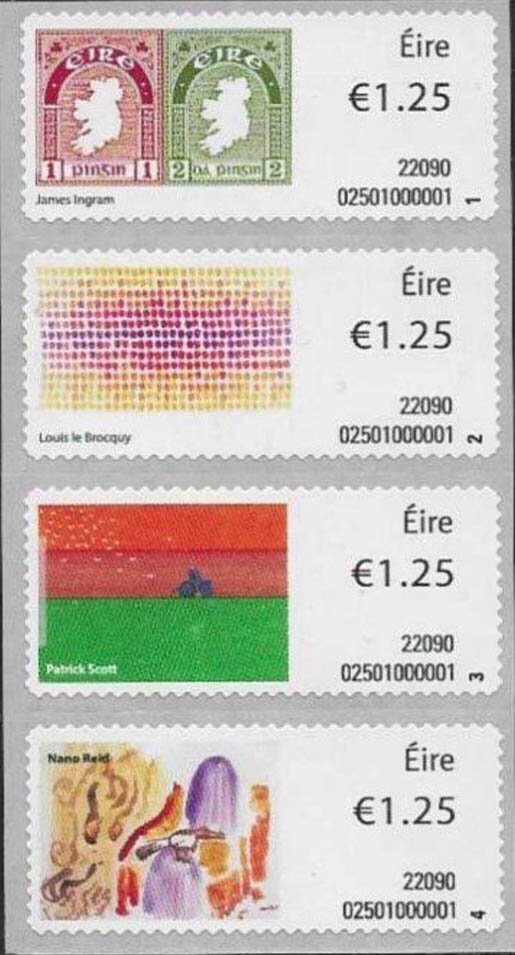 Art On A Stamp Definitive Series : Issue I Strip 1