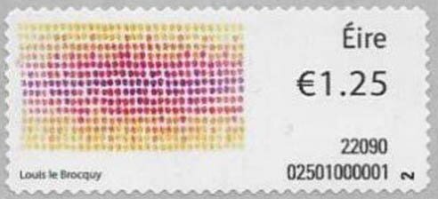 Design of 1973 EU Admission by Louis le Brocquy