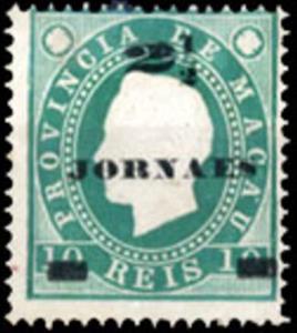 Stamp, King Luis I, Macau,  , Famous People, Heads of State, Kings, Men, Royalty