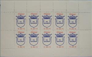 Mini Sheet, Stadspost, Personalized and Private Mail Stamps,  , Coats of Arms