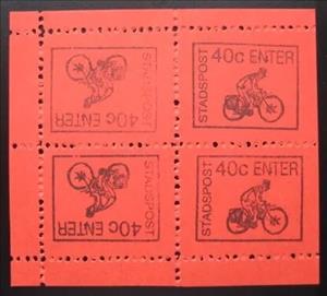Mini Sheet, Stadspost, Personalized and Private Mail Stamps,  