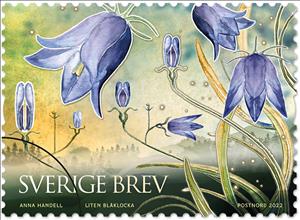 Stamp, Small Bluebell, Sweden's National Flower, Sweden,  , Flowers