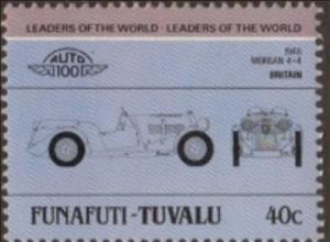 Stamp, Morgan 4+4, Tuvalu, Funafuti,  , Cars, Vehicles