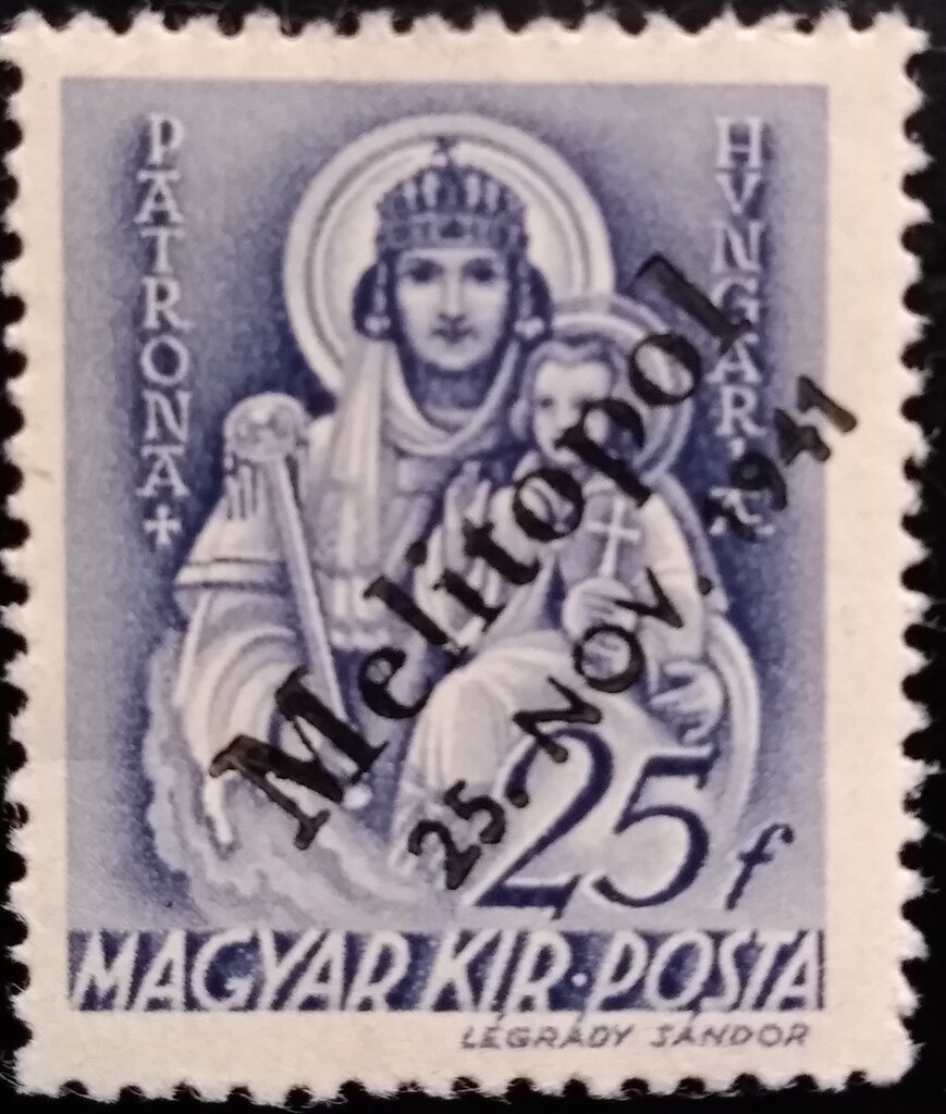 Madonna - overprinted Melitopol 25. Nov. 1941