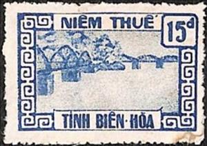 Stamp, Ghềnh Bridge, Vietnam, South,  , Bridges, Rivers