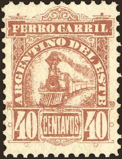 Stamp, Ferrocarril Argentino del Este, Argentina,  , Locomotives, Railways, Telegraphy, Transport
