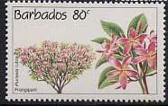 Stamp, Flowering trees, Barbados,  , Plants (Flora)