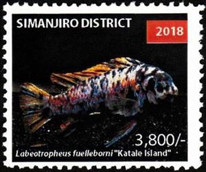 Stamp, Labeotropheus fuelleborni, Cinderellas,  , Animals (Fauna), Fishes, Sea Life