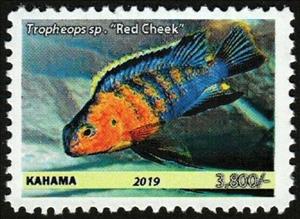Stamp, Tropheops sp., Cinderellas,  , Animals (Fauna), Fishes, Sea Life
