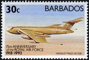 Stamp, Handley Page Victor, Barbados,  , Aviation, Air Forces, Aircrafts