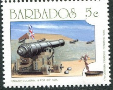 Stamp, 18 Pounder, Barbados,  , Weapons