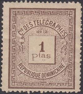 Stamp, Numeral, Dominican Republic,  , Numbers, Telegraphy