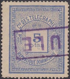 Stamp, Numeral, Dominican Republic,  , Numbers, Telegraphy