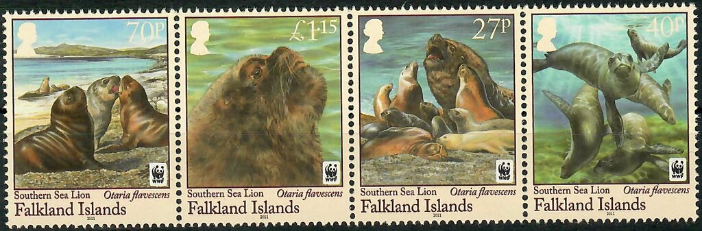 Southern Sea Lion 4er-strip