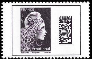 Stamp, Marianne L'Engagée (Philaposte Imprint), France,  , Women