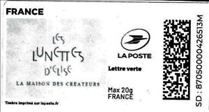 Stamp, Lunettes d'Elise, France,  , Opticians