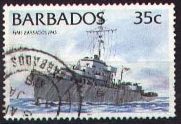 HMS Barbados 1945