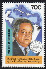 First award recipient: Sir S. Ramphal, statesman, Guyana