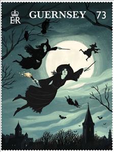 Stamp, Flying Without Broomsticks, Guernsey,  , Legends