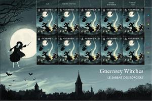 Mini Sheet, Witches Sabbath, Guernsey,  , Legends