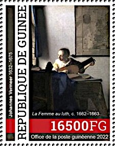 "Woman with a Lute" (ca. 1662-3), by Johannes Vermeer