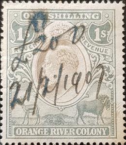 Stamp, King Edward VII, Orange Free State,  , Animals (Fauna), Crowns and Coronets, Famous People, Heads of State, Kings, Men
