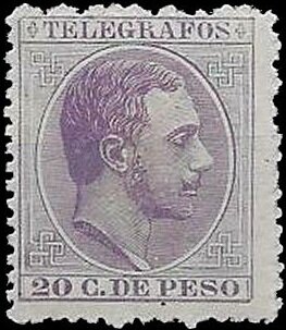 Stamp, Alfonso XII, Philippines,  , Famous People, Heads of State, Kings, Men, Royalty