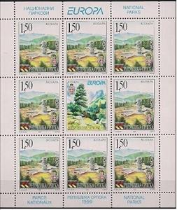 Mini Sheet, Kozara, Bosnia and Herzegovina, Serbian Admin,  , C.E.P.T. / Europe, National Parks