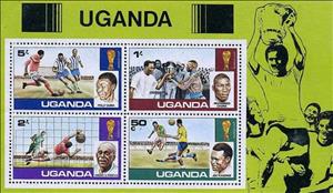 Souvenir Sheet, World Cup Football, Argentina, Uganda,  , Sport, Football (Soccer)