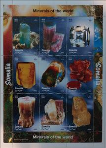 Souvenir Sheet, Minerals, Cinderellas,  , Minerals