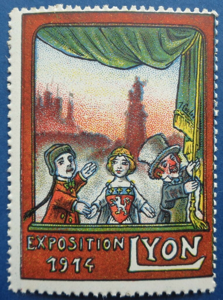 Punch and Judy. Exposition 1914 Lyon