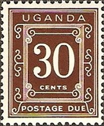 Stamp, Numerals, Uganda,  