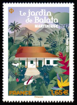 Stamp, Balata Botanical Garden, Martinique, France,  , Gardens, Tourism