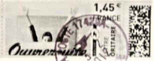 Stamp, Ouvrez vite. Open quickly. Arms waving, France,  