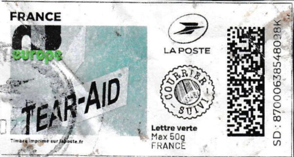 Tear-Aid Europe. Redesign. Courrier Suivi
