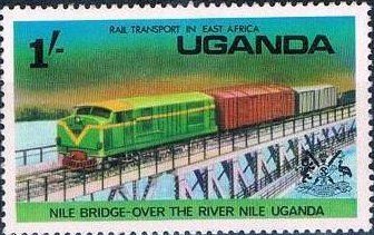 Goods Train on the Nile Bridge, Uganda