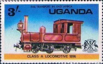 Stamp, Klass A Locomotive, 1896, Uganda,  , Railways
