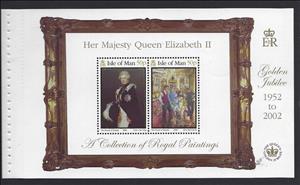 Booklet Pane, Golden Jubilee, Isle of Man,  , Anniversaries and Jubilees, Famous People, Heads of State, Queens, Royalty, Women