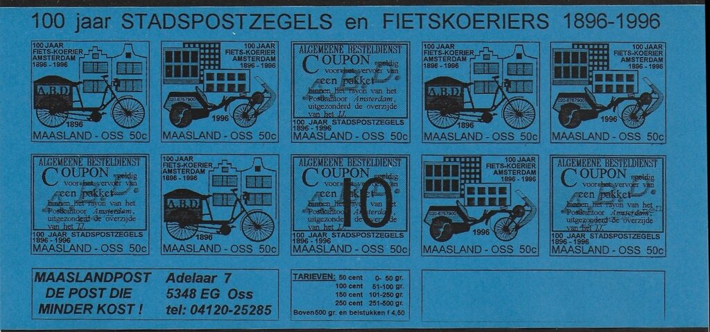 100 jaar Stadspostzegels