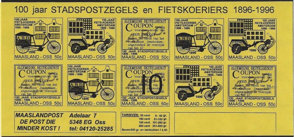 100 jaar Stadspostzegels