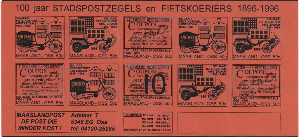 100 jaar Stadspostzegels