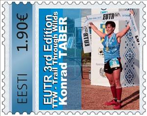 Stamp, Konrad Taber, Personalized and Private Mail Stamps,  , Famous People, Running, Sports