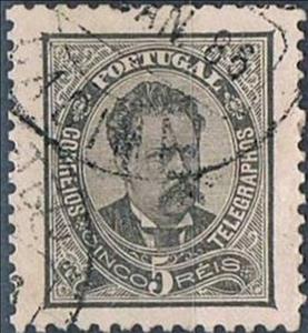 Stamp, King Luis I, Portugal,  , Famous People, Heads of State, Kings, Men, Royalty